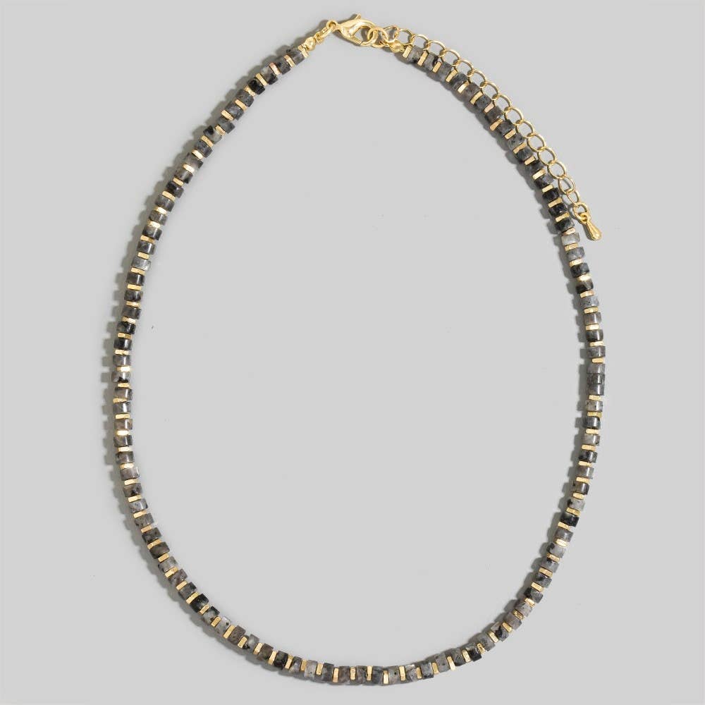 The Looks by Fame Accessories - Wholesale Pendant/Charm Necklace - Semi Precious Stone Beaded Necklace7