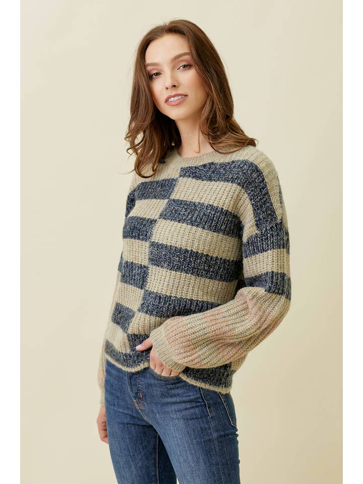 Mystree - Venta al por mayor Jersey de punto - Mujer - Suéter de rayas múltiples 576237