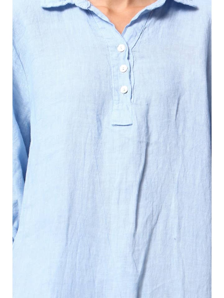 LÉA & LUC - Wholesale Dress - Women's - Long dress in 100% linen REF.2090028