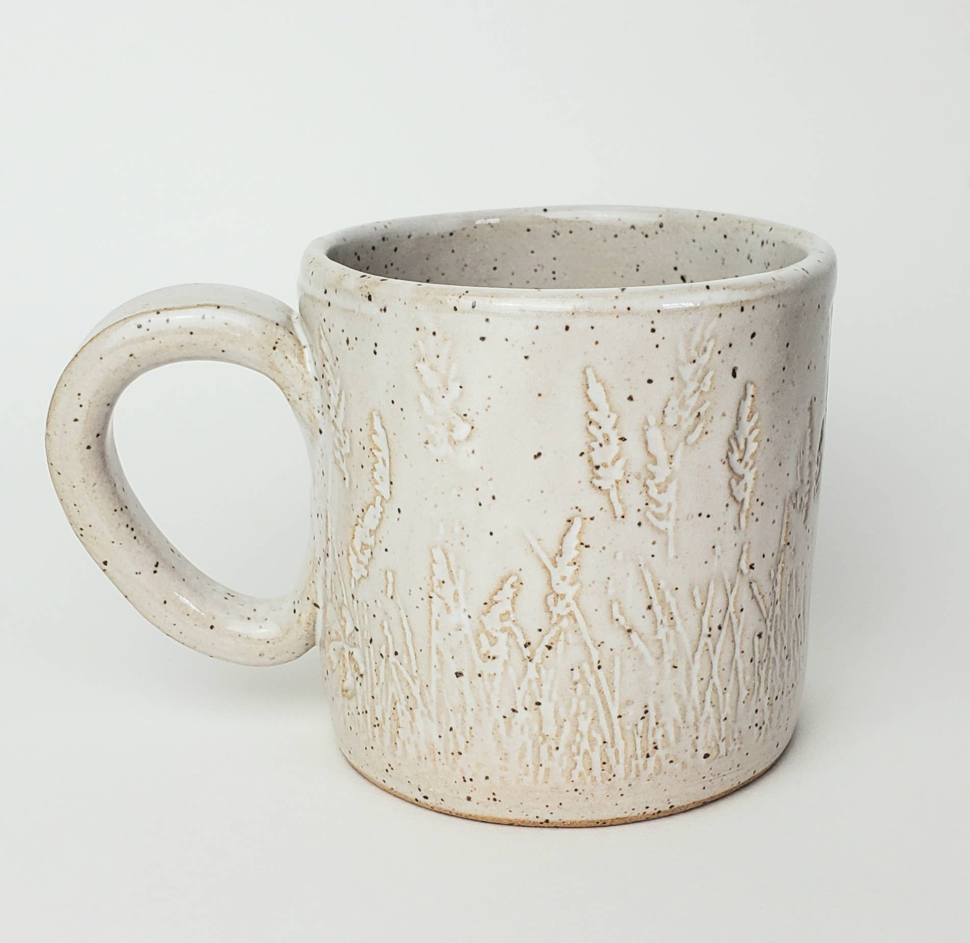 White Squirrel Clayworks - Wholesale Coffee Mug - Capybara Design Handmade, in Ohio, Ceramic White 10oz Mug1