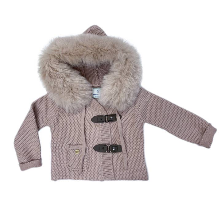 Dusty Pink Cashmere Pram Coat for wholesale by Petite Maison Kids