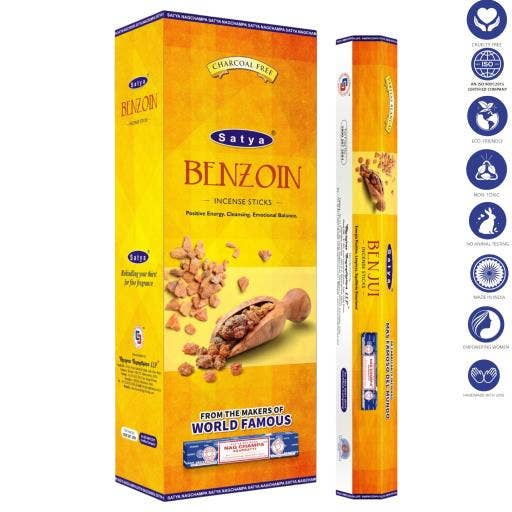 International Gifts Ltd. - Wholesale Incense - Satya Benzoin Incense Sticks 9``-1260