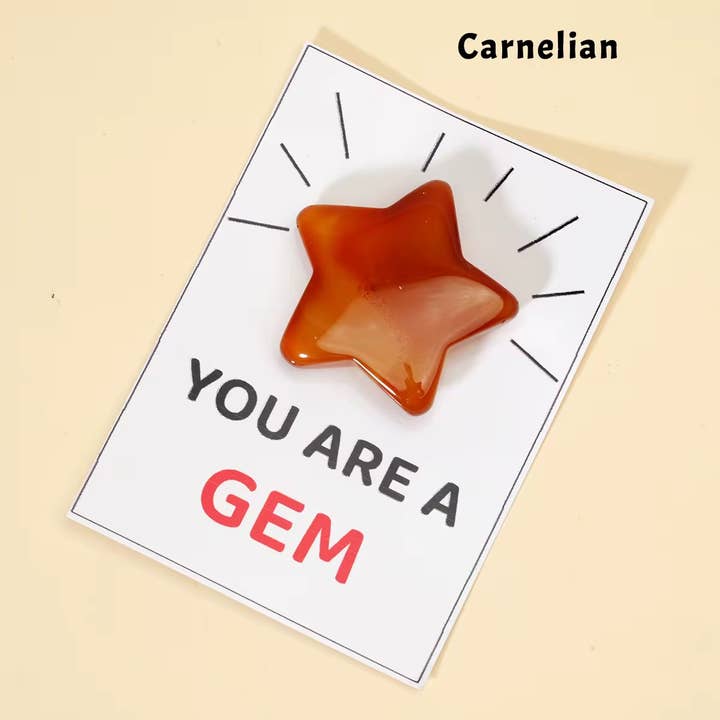 Positivt bekräftelsekort – Självförtroendegåva – Fickädelsten för wholesale av Earth's Gems BTQ