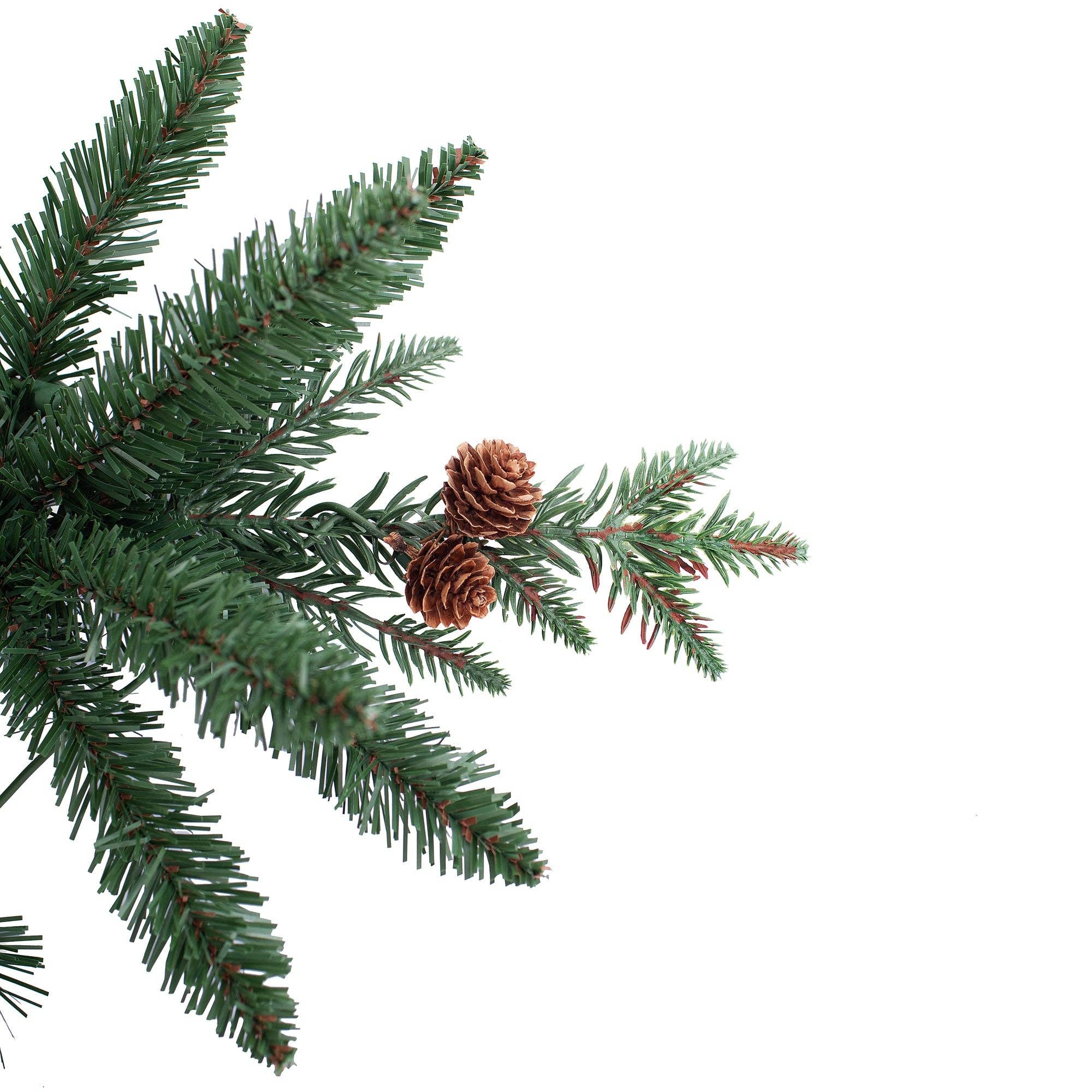 Haute Decor - Wholesale Artificial Christmas Tree - 4 Foot Christmas Pre-lit Asheville Fir Potted Tree6