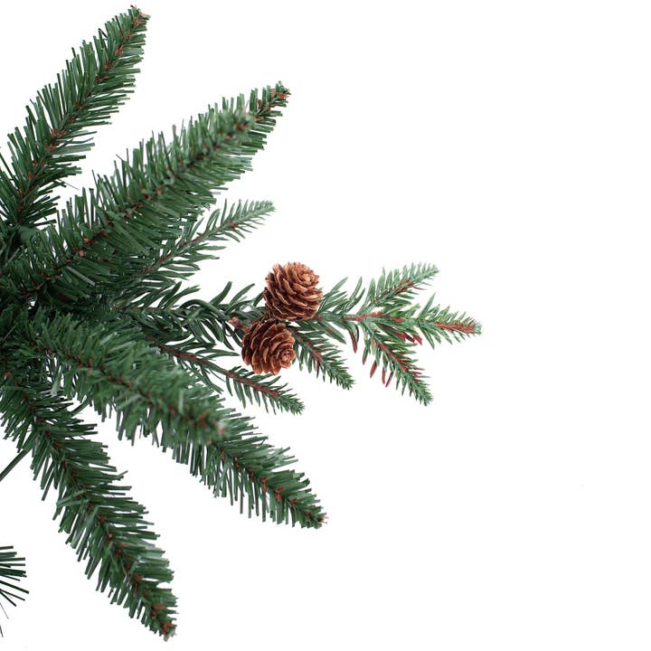 Haute Decor - Wholesale Artificial Christmas Tree - 4 Foot Christmas Pre-lit Asheville Fir Potted Tree6