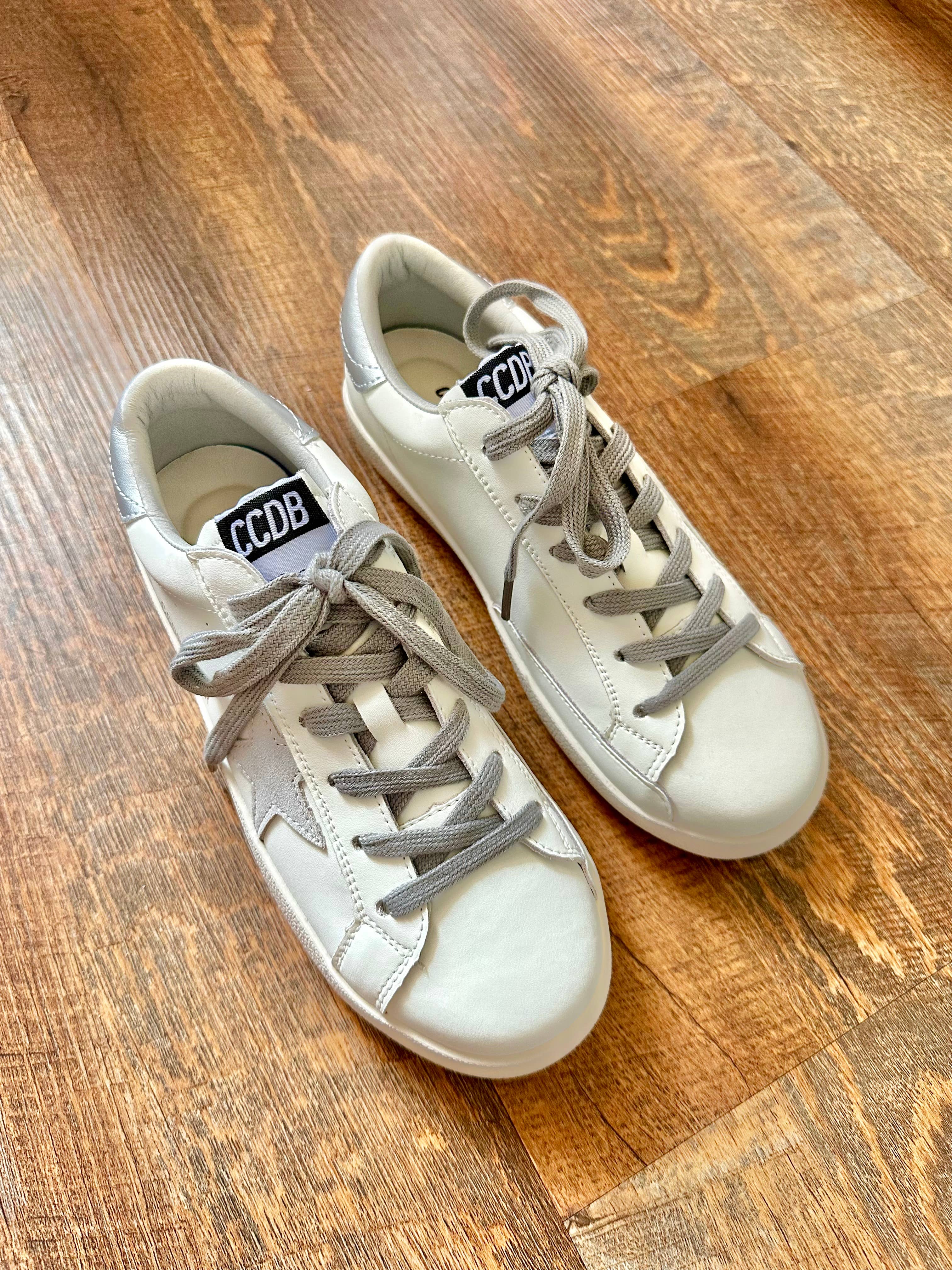 Torn and Trendy - Wholesale Lifestyle Sneakers - Women's - Grey Star Silver Heel Women’s Sneakers3