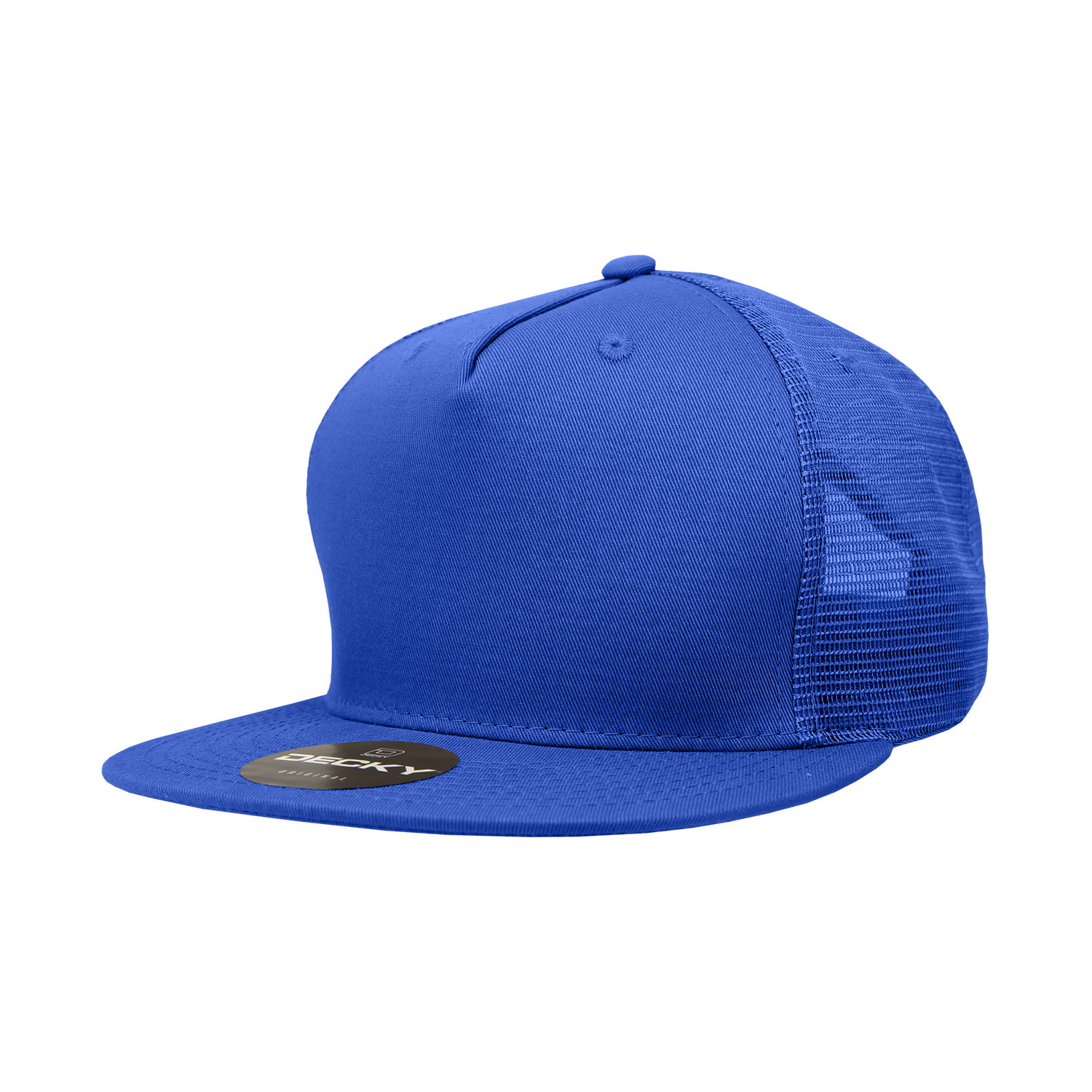 The Park Wholesale - Wholesale Truckerpet - Uniseks - Decky 1040 - Blanco Trucker Snapback-hoeden met 5 panelen - 104040