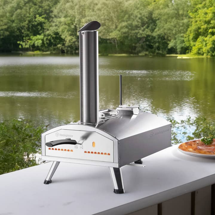 Westinghouse - Wholesale Kitchen Appliance - Westinghouse 12-Inch Dual Fuel Pizza Oven with RotatingStone