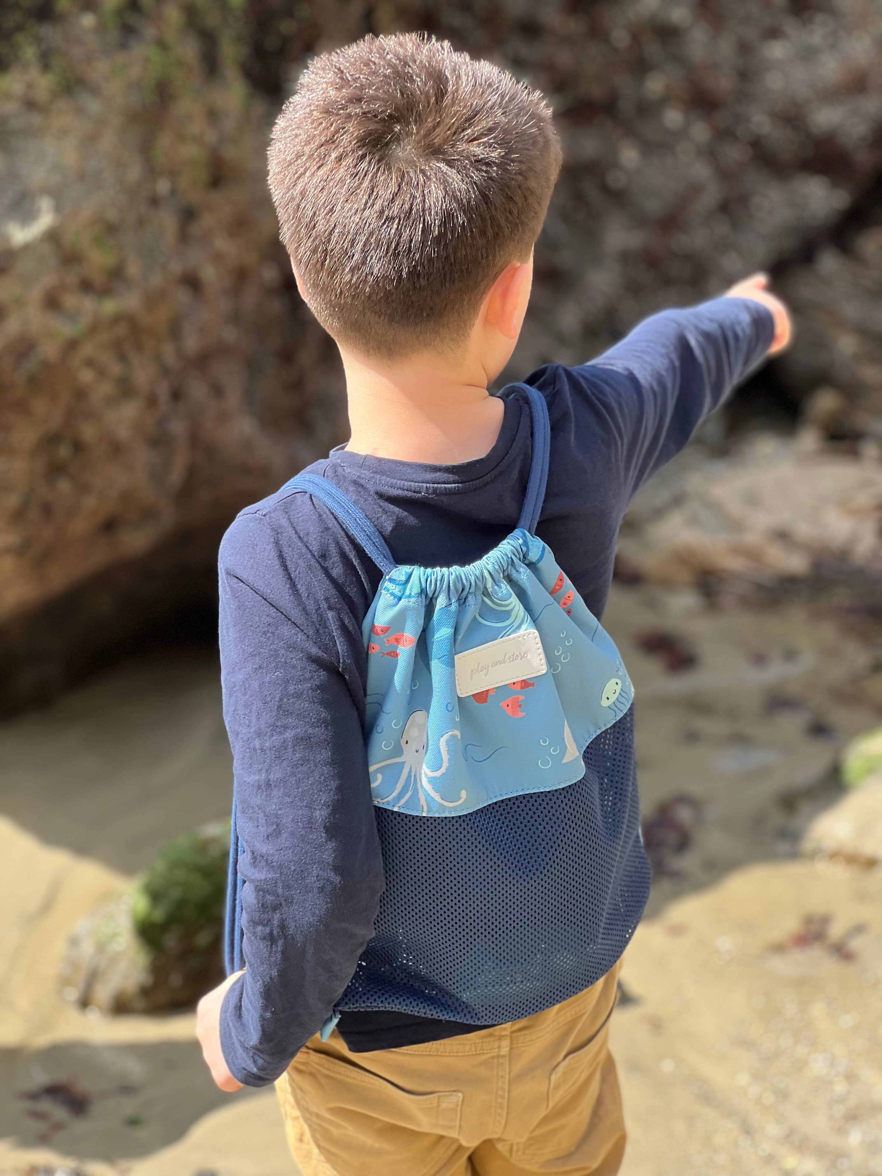 Play and Store - Wholesale Rugzak - Kinderen - Strandrugzak voor kinderen met haaienprint1