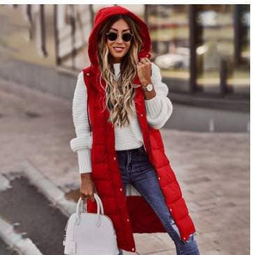 Queen Fashion – wholesale Jacket – Women's –  trendy women's vest hooded layering piece9