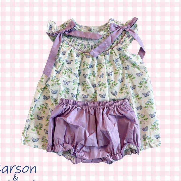 Carson and Friends Butterflies and Bows Bloomer Set for wholesale by Carson & Friends
