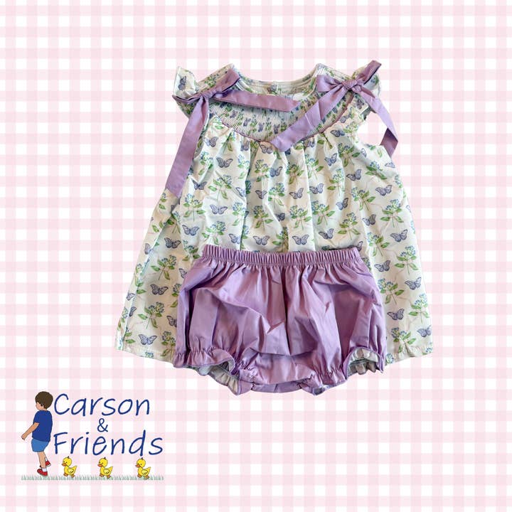 Carson and Friends Butterflies and Bows Bloomer Set for wholesale by Carson & Friends