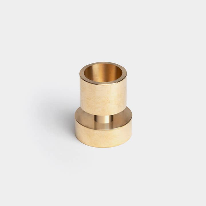 54 Celsius - Wholesale Tapered Candle/Candlestick - Pivot Orange & Lav. 11" Tapers (2 Pack) + Solid Brass Holder