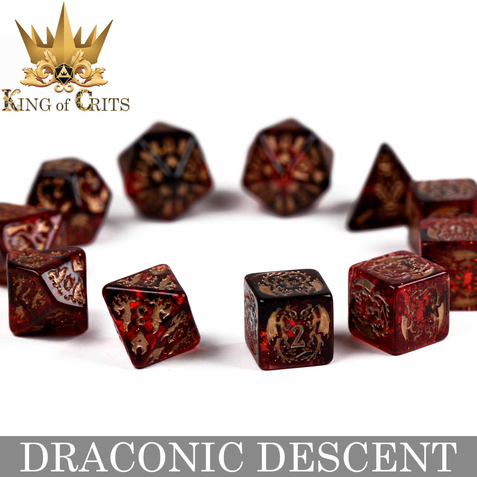 DNDDICE.COM – wholesale Dice – Draconic Descent - 11 Dice Set3