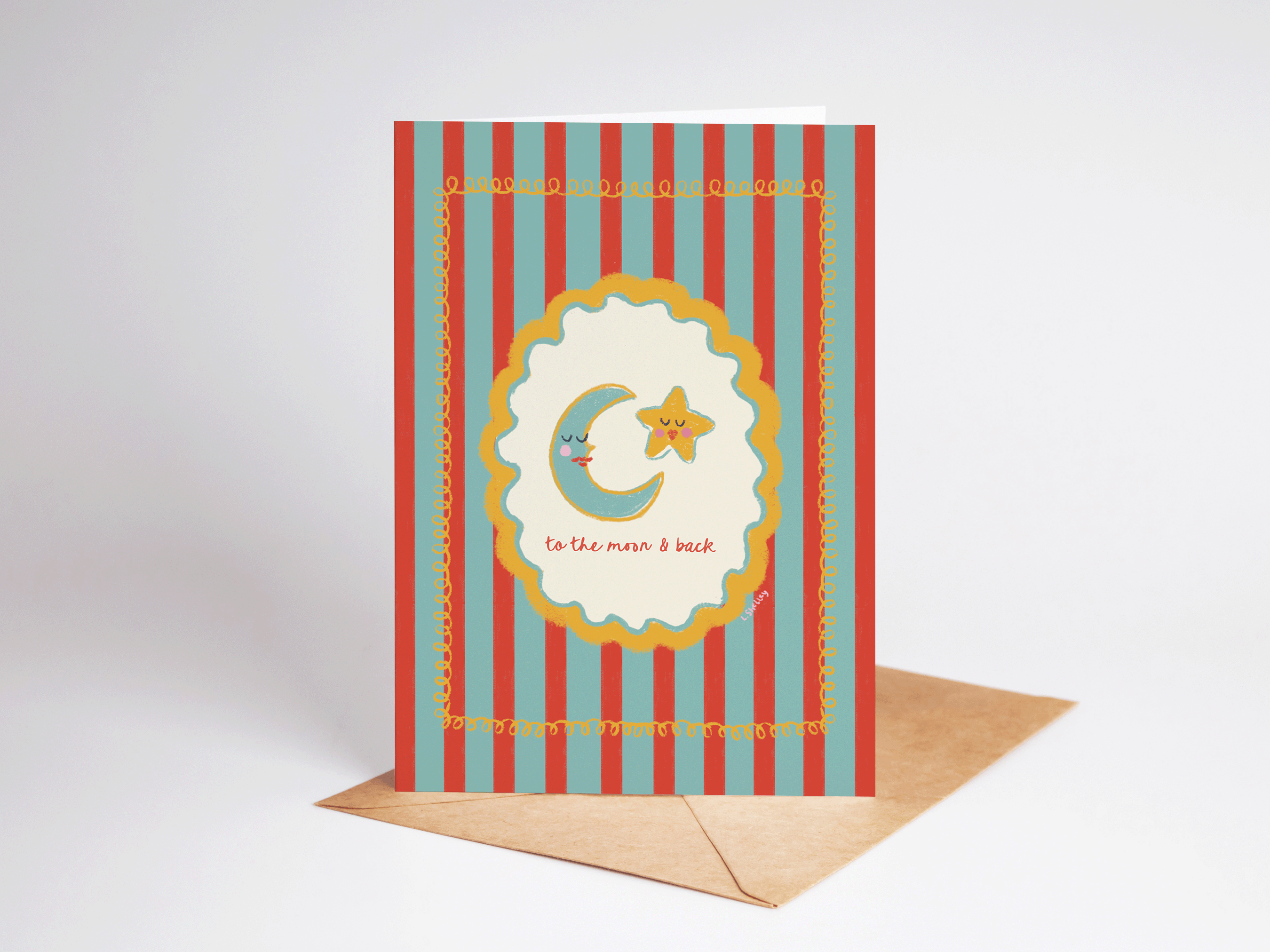 The Shelley Society - Wholesale Love Card - To The Moon and Back Love Romance Greeting Card2