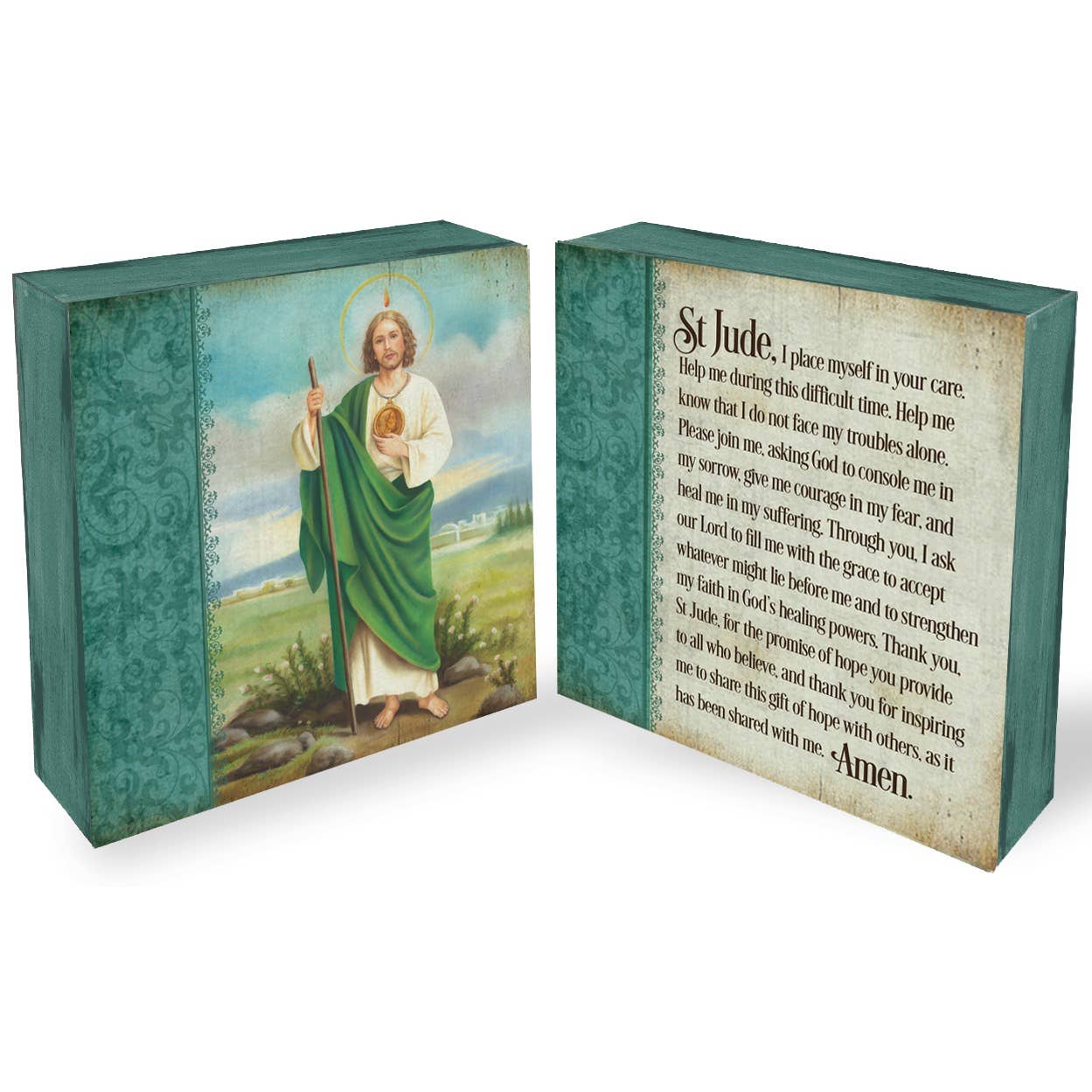 Abbey + CA Gift – Objeto de mesa decorativo por atacado – Blocos de Oração de Santos1