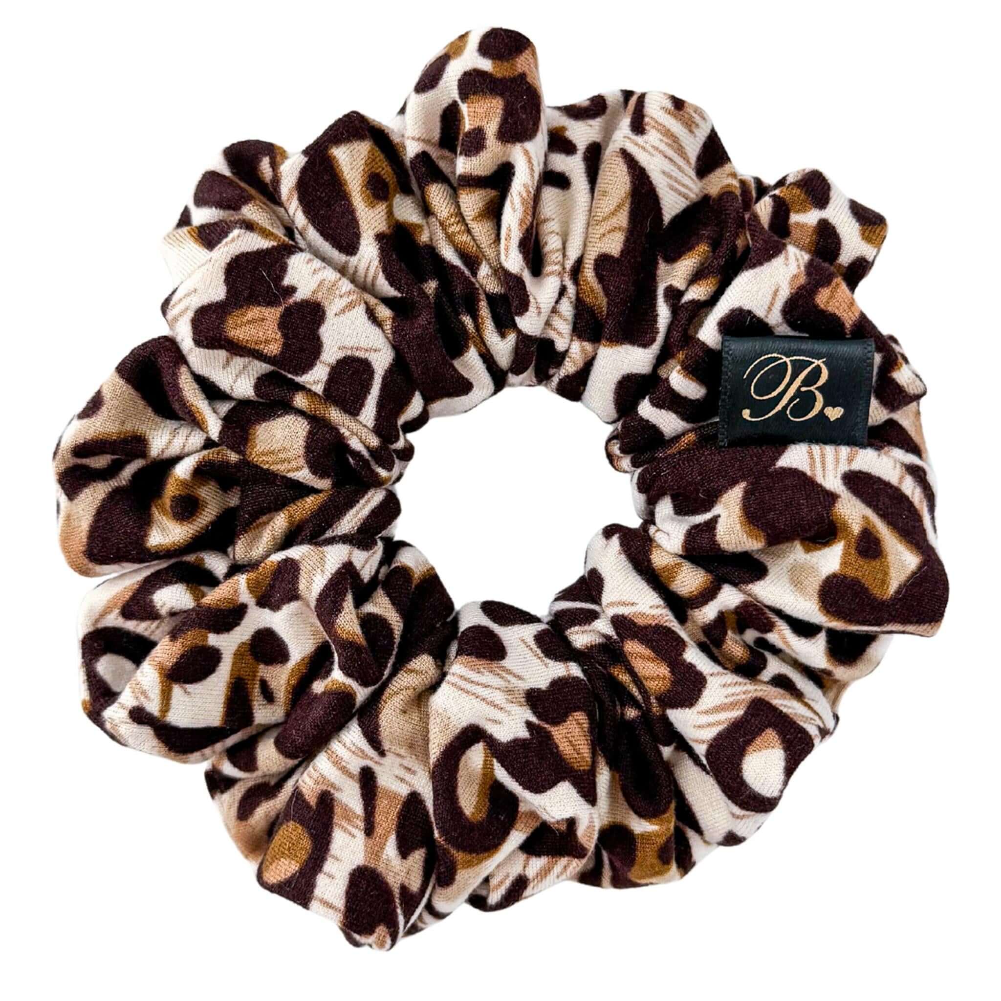 B. LUVV & CO. - Wholesale Scrunchie - Women's - Everyday Active Scrunchie in Leopard1