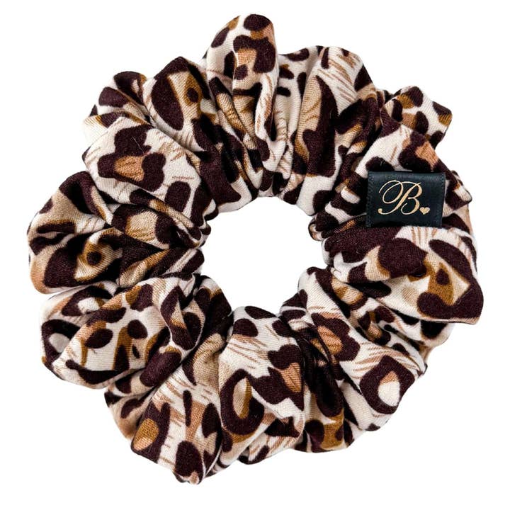 B. LUVV & CO. - Wholesale Scrunchie - Women's - Everyday Active Scrunchie in Leopard1