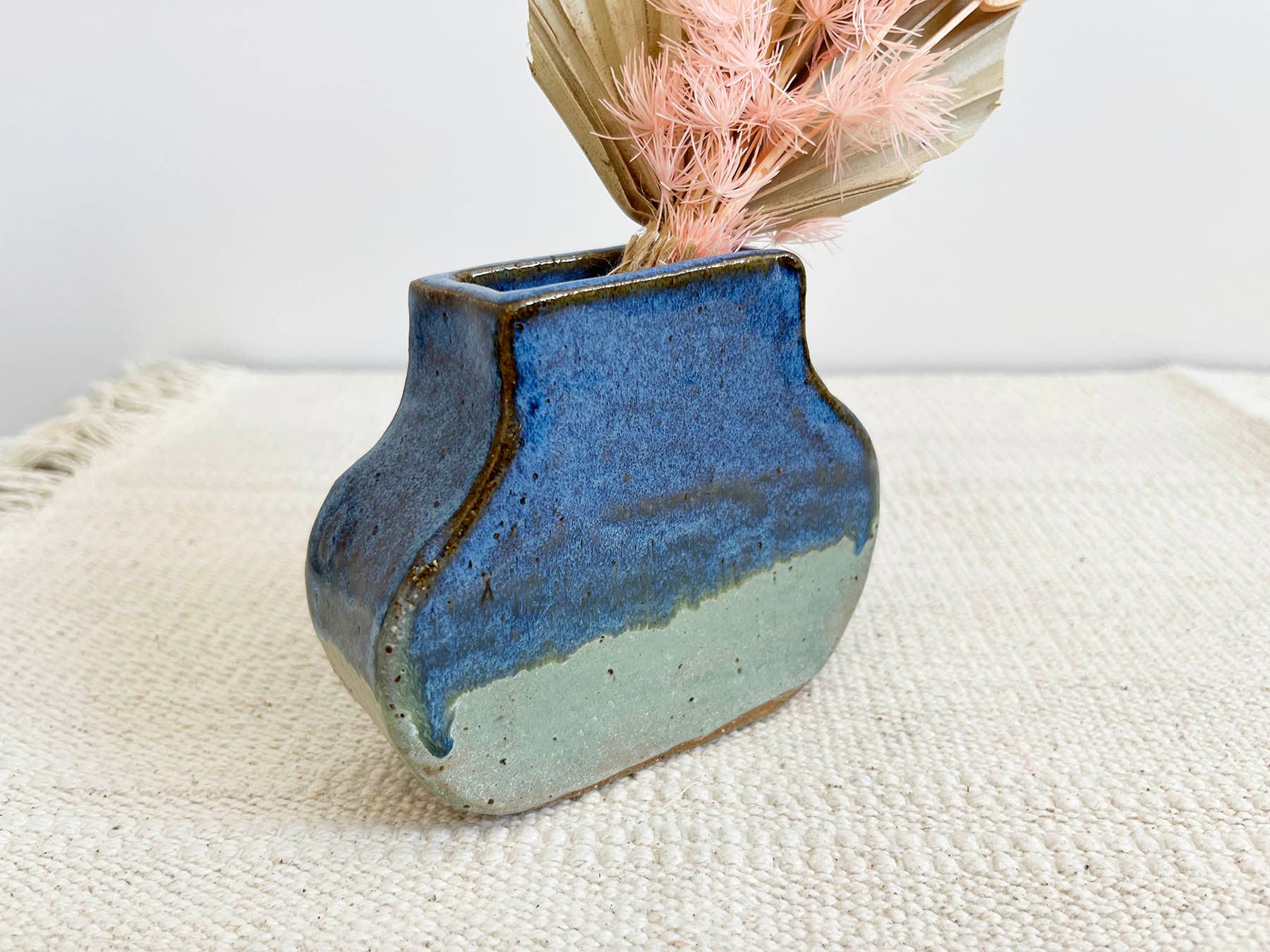 Eli.C Studio - Wholesale Vase - Flat Vase - Ocean Seascape Ceramic