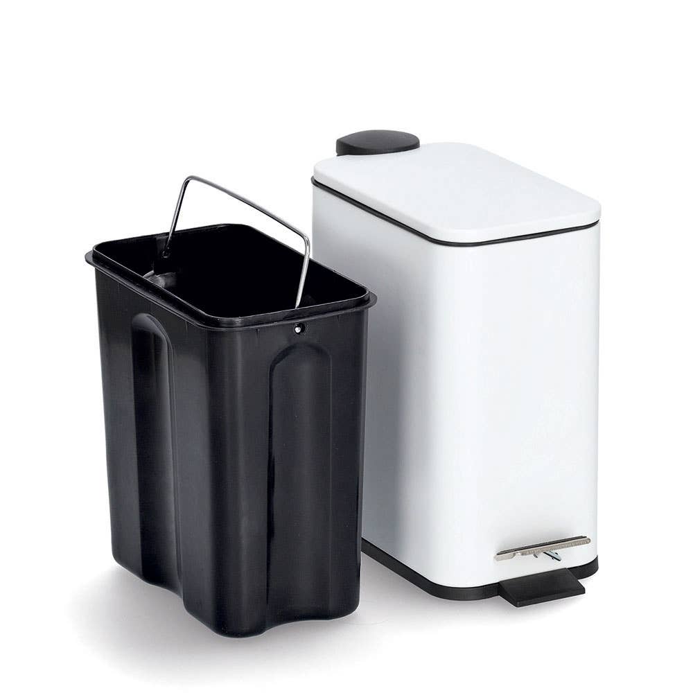 Zeller Present - Wholesale Bathroom Trashcan - Pedal Bin M. Soft Close, 5 Ltr, Metal/Plastic3