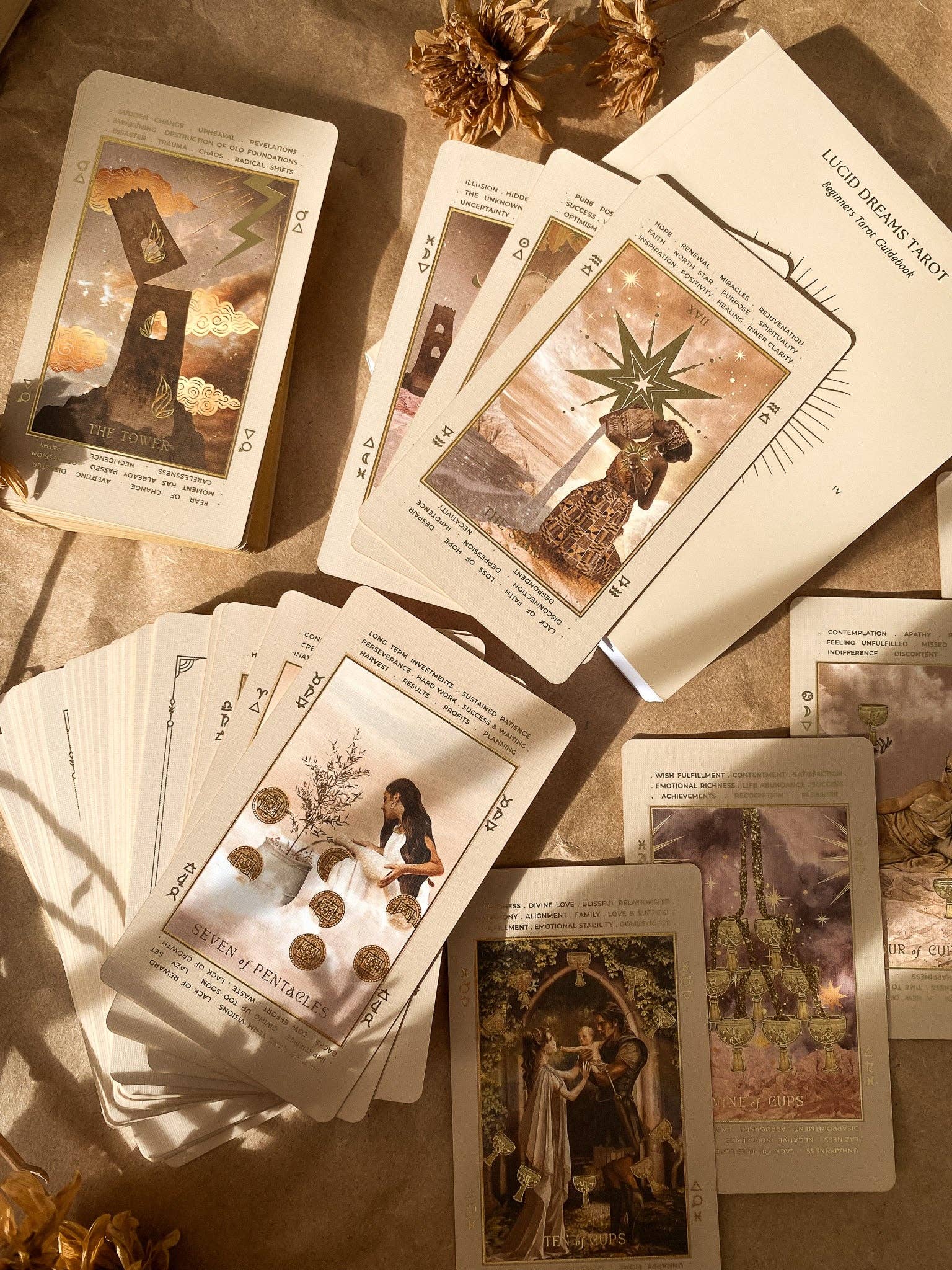 ST SOLEIL - Wholesale Tarot Cards - Lucid Dreams Beginners Tarot Deck ED IV, Beige26