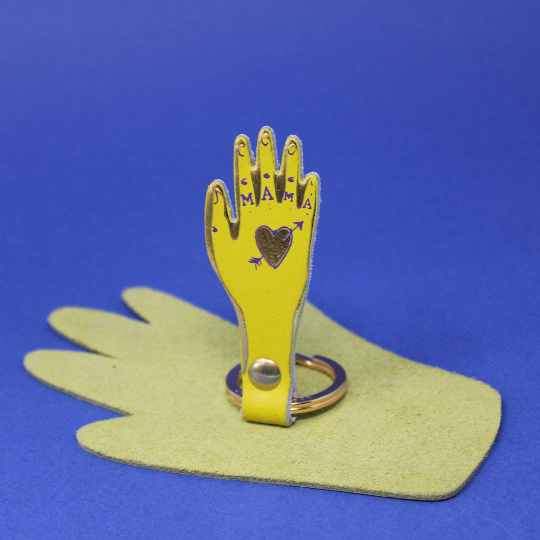 Ark Colour Design - Vente Porte-clés – femme - Porte-clés Mama en cuir véritable1