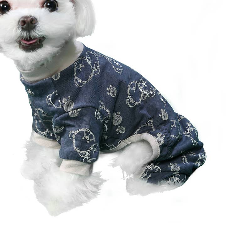 Gray Milo Pajama for wholesale by Pooch Outfitters