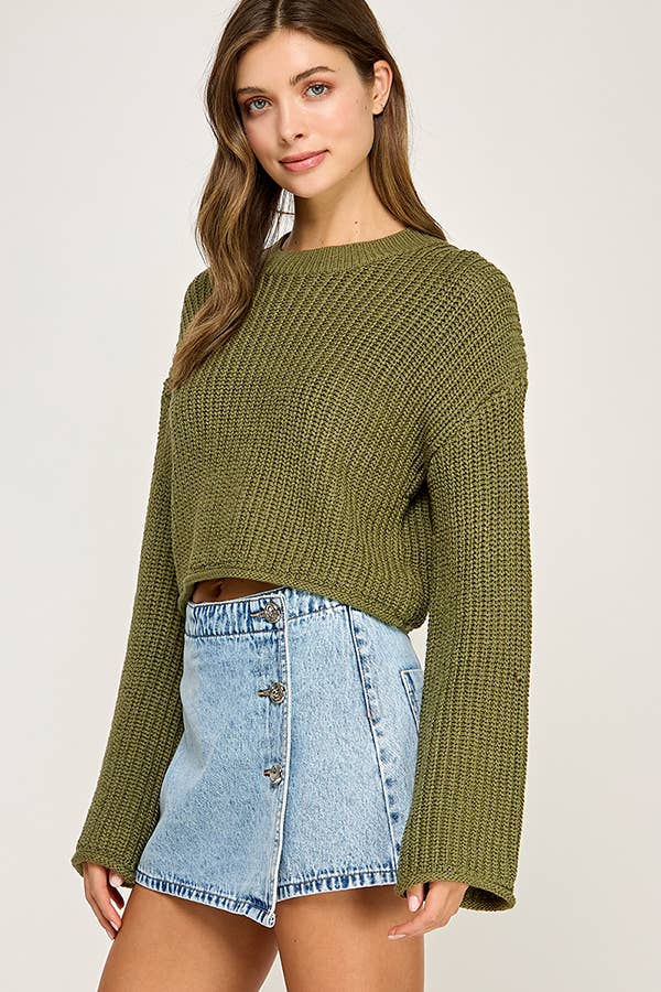 Miss Love - Wholesale Knit Sweater - Women's - WAFFLE KNIT SWEATER20