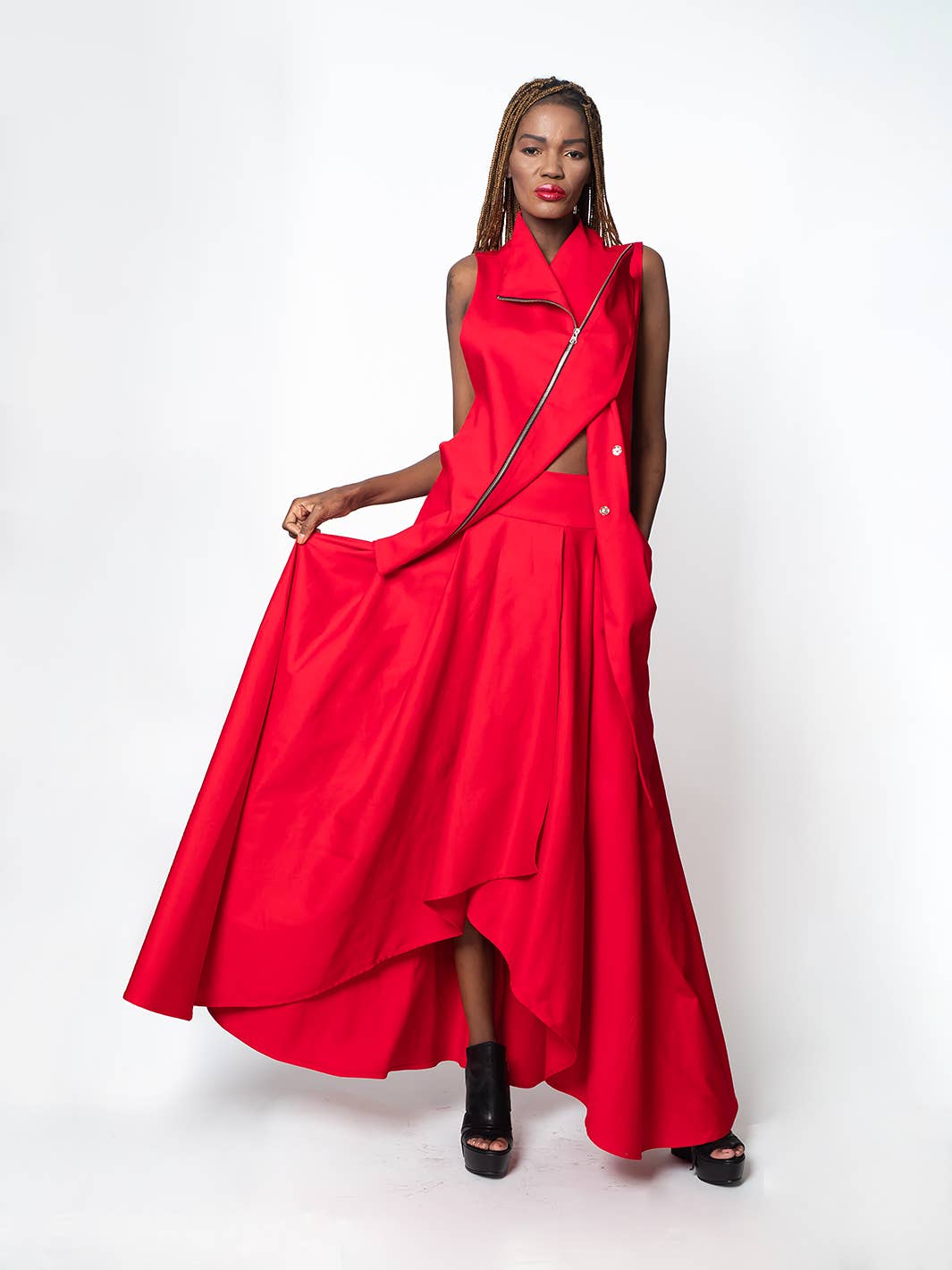 Metamorphoza - Wholesale Skirt - Women's - Plus Size Maxi Skirt