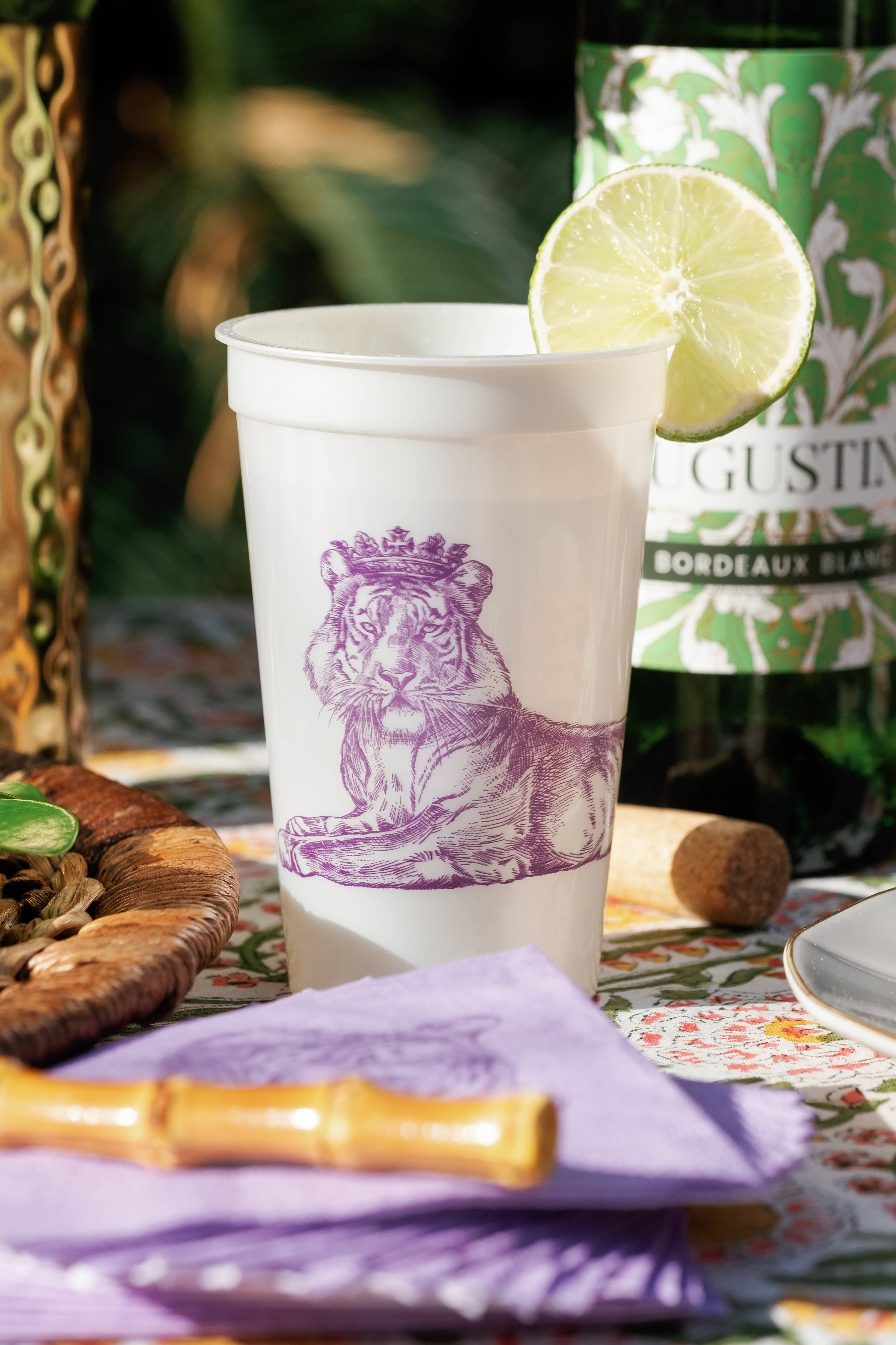 Alexa Pulitzer - Wholesale Disposable Cup - Royal Tiger 16oz Pearlized Cups1