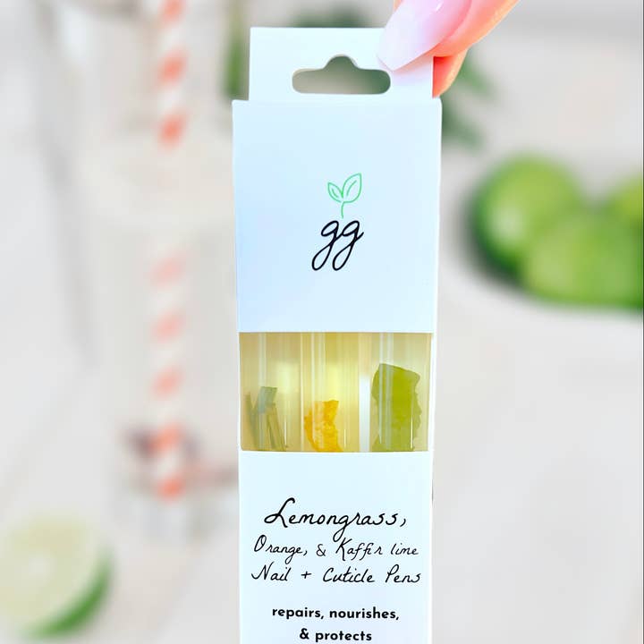 Lemongrass, Orange, Lime Cuticle Oil Trio for wholesale by Greenmade goods