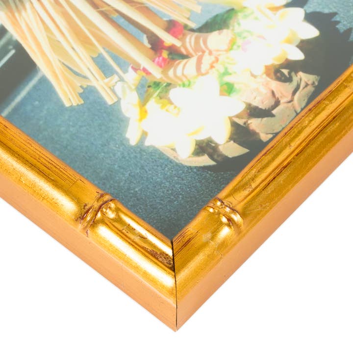 Craig Frames - Wholesale Picture Frame - 12x12 Picture Frame, Vintage Bamboo Vintage Gold, Assembled5