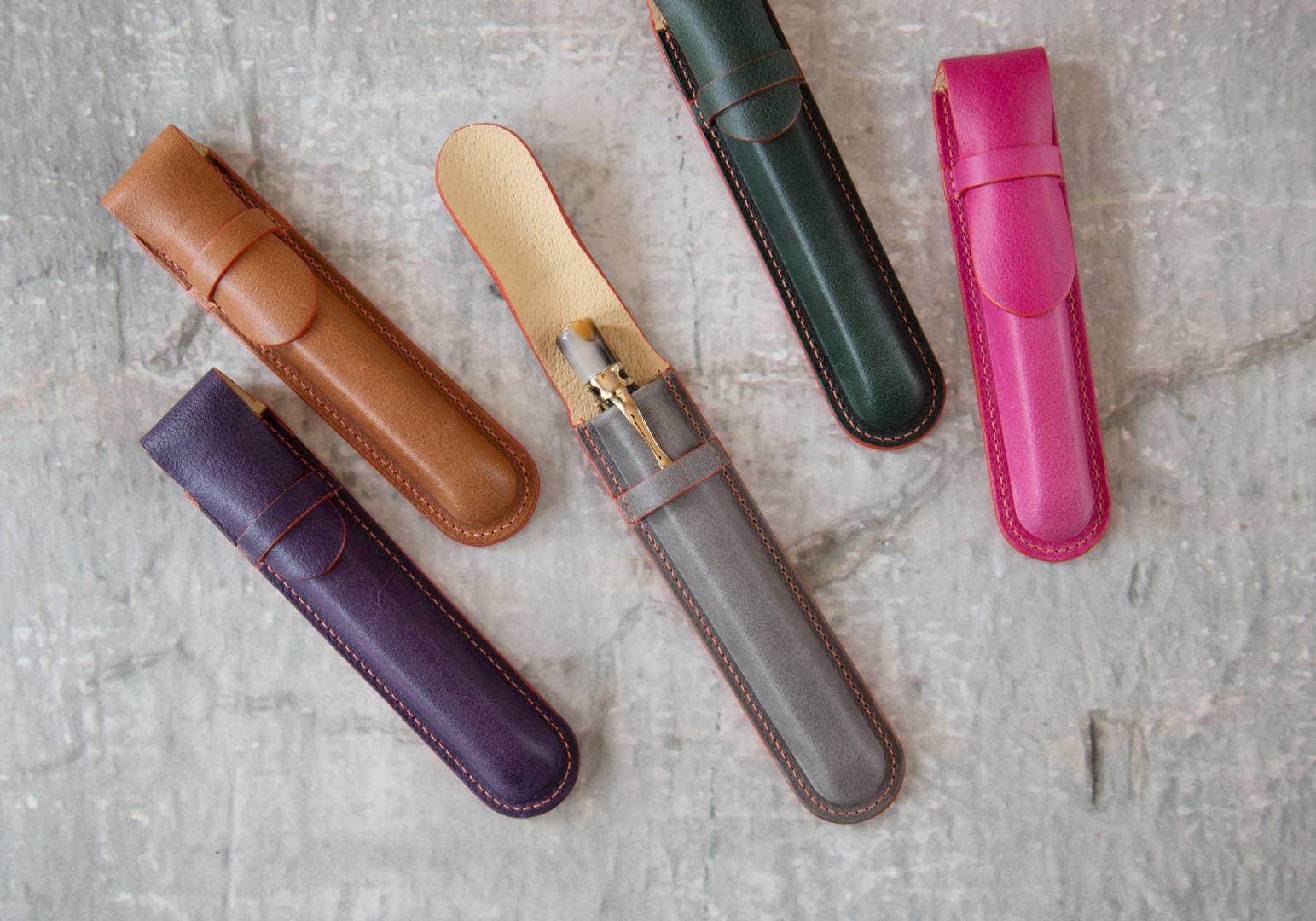 Creatico - Wholesale Pen & Pencil Holder - Leatherkind Amalfi Regular Pen Case4