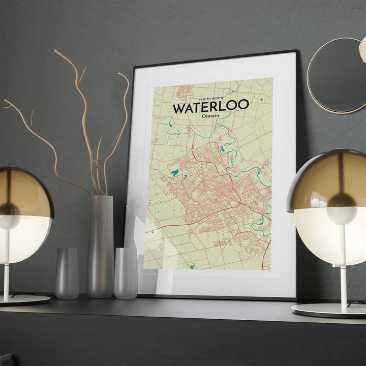 OurPoster.com - Wholesale Poster - Waterloo City Map Poster118