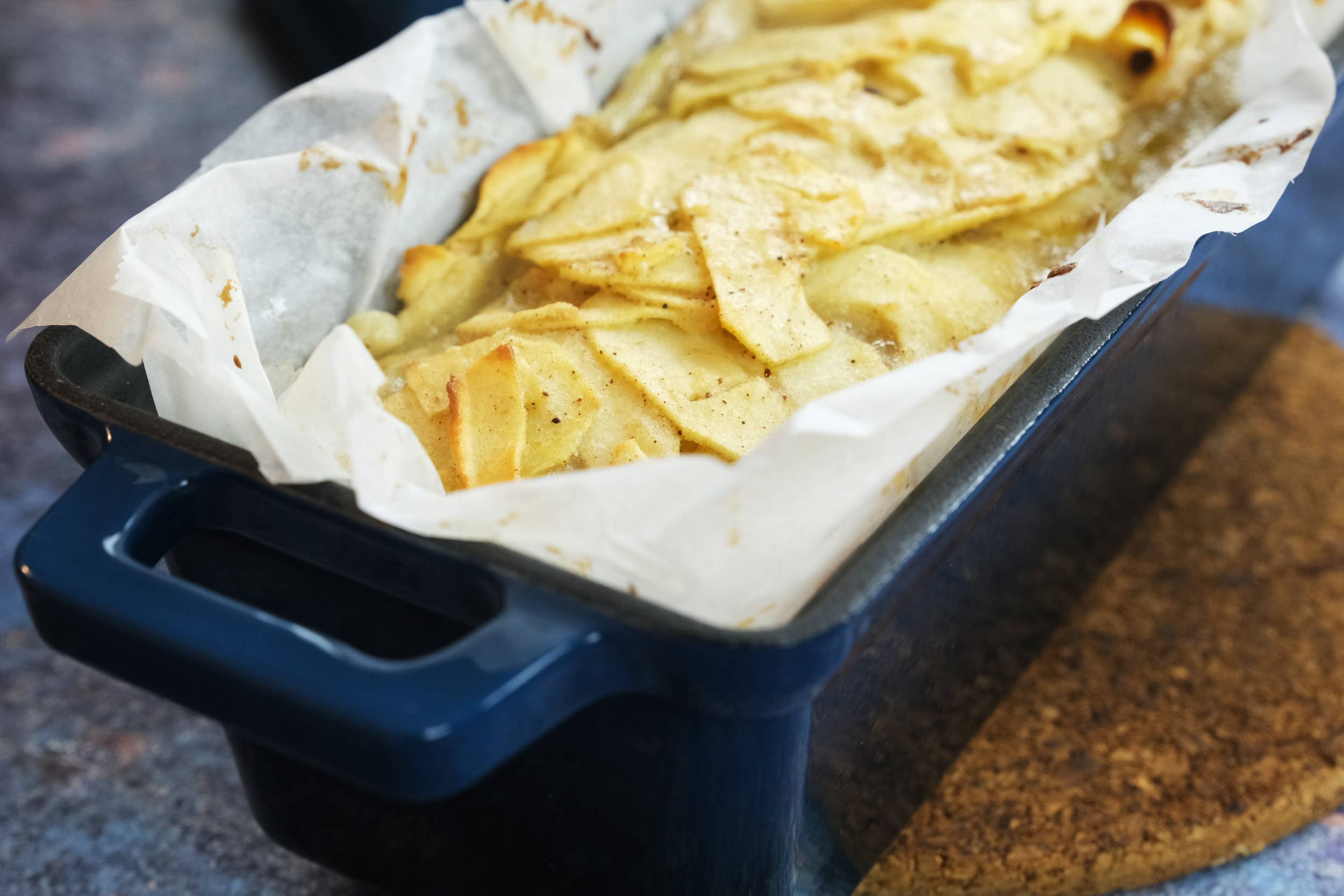 Crucible Cookware - Wholesale Bread Pan - Enameled Cast Iron Bread Pan with Lid - Dark Teal Blue 8