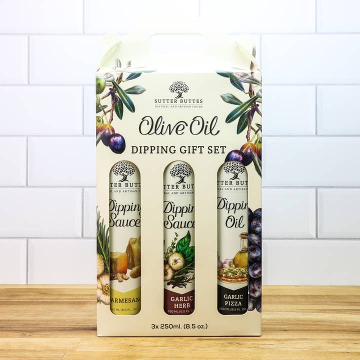 Gourmet Dipping Olive Oil Gift Set – 3 Pack Artisan Oils for wholesale by Sutter Buttes