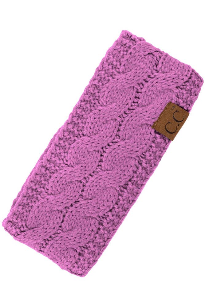 Hana - Wholesale Fashion Headband - Women's - C.C Cable Knit Solid Headband36