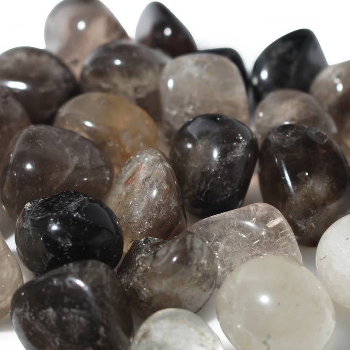 Stonebridge Imports - Wholesale Spiritual Stone/Crystal - Smoky Quartz Tumbled Stone - Light/Dark3