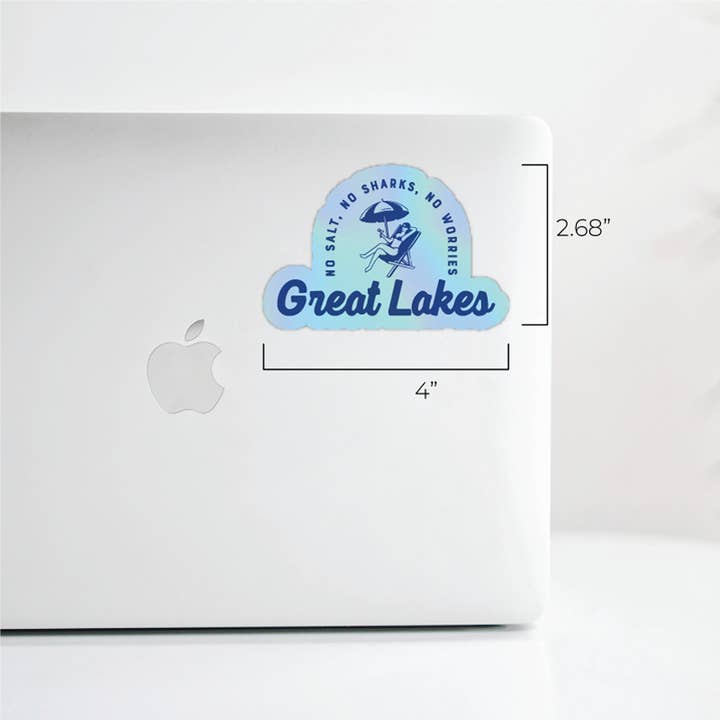 Stuck on Michigan - Wholesale Sticker - Holographic Great Lakes Sticker — Original Design/Waterproof3