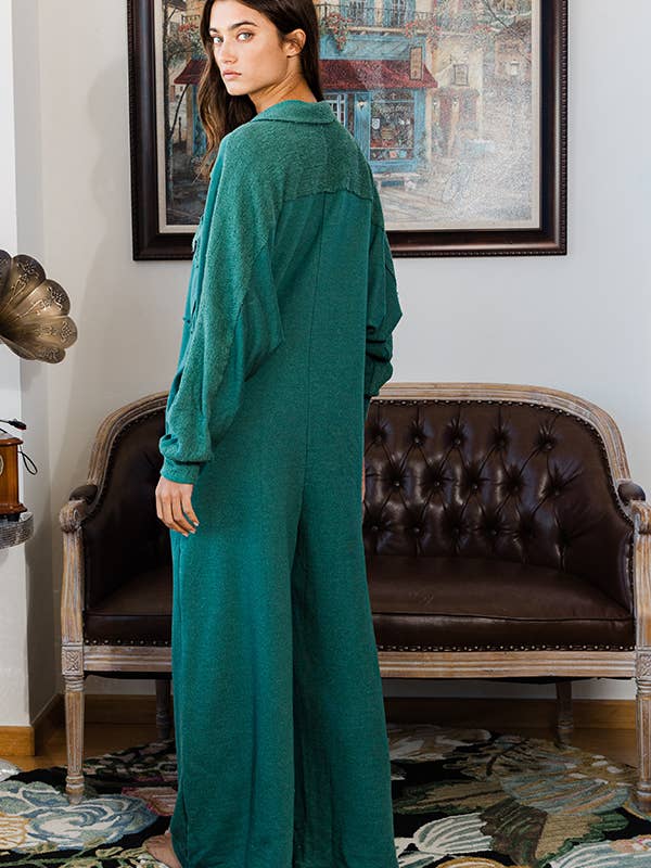 BUCKETLIST INC - Wholesale Jumpsuit - Women's - R5343 Oversize French Terry Jumpsuit28