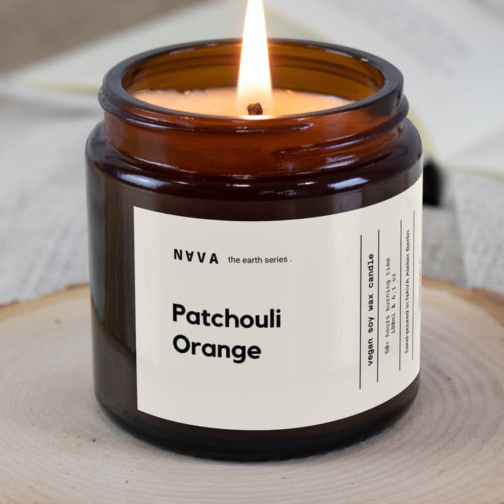 Biologische sojakaars met sinaasappel en patchouli voor wholesale door NAVA