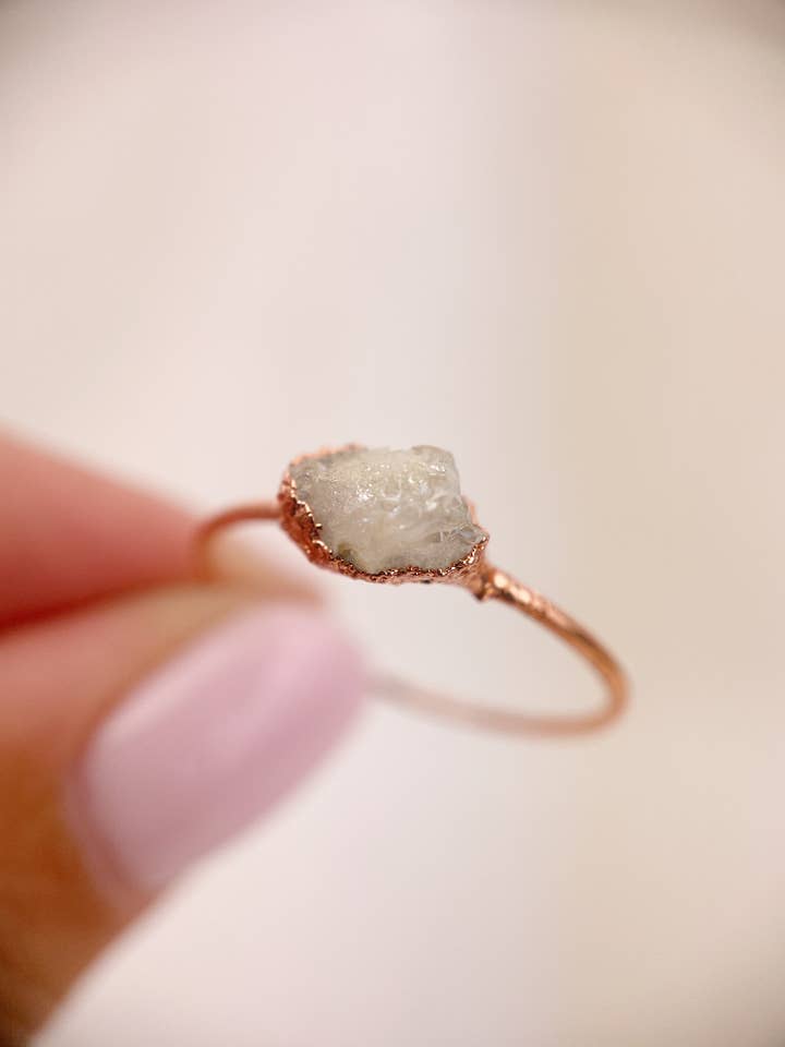 Druzy Ring in Koper voor wholesale door Lyon and Feather