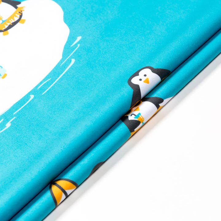 KYLIE CRAZY - Venta al por mayor Toallas de playa - Toalla Microfibra PINGUINO, divertida toalla de baño 70x140