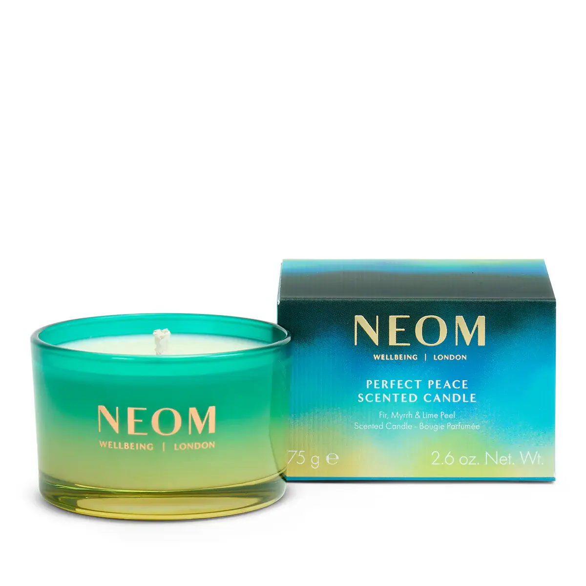 Neom Wellbeing - Wholesale Jar/Filled Candle - Perfect Peace Scented Candle (3 Sizes)1