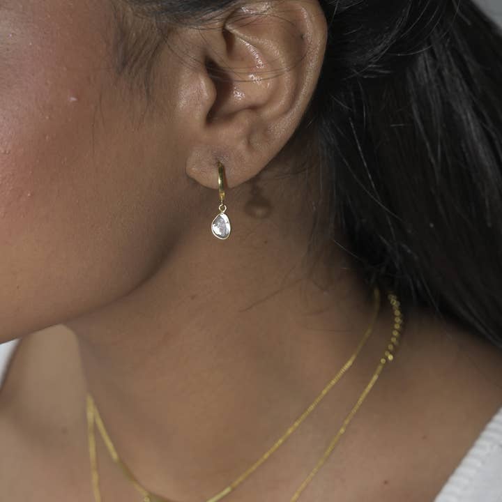 Shana Gulati Jewelry - Wholesale Dangle Earrings - Aneel Gold Vermeil Drop Earrings1