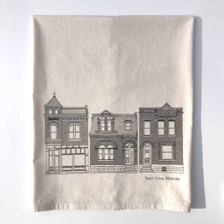 Saint Louis, Missouri Flour Sack Towel for wholesale by Sprouted Designs