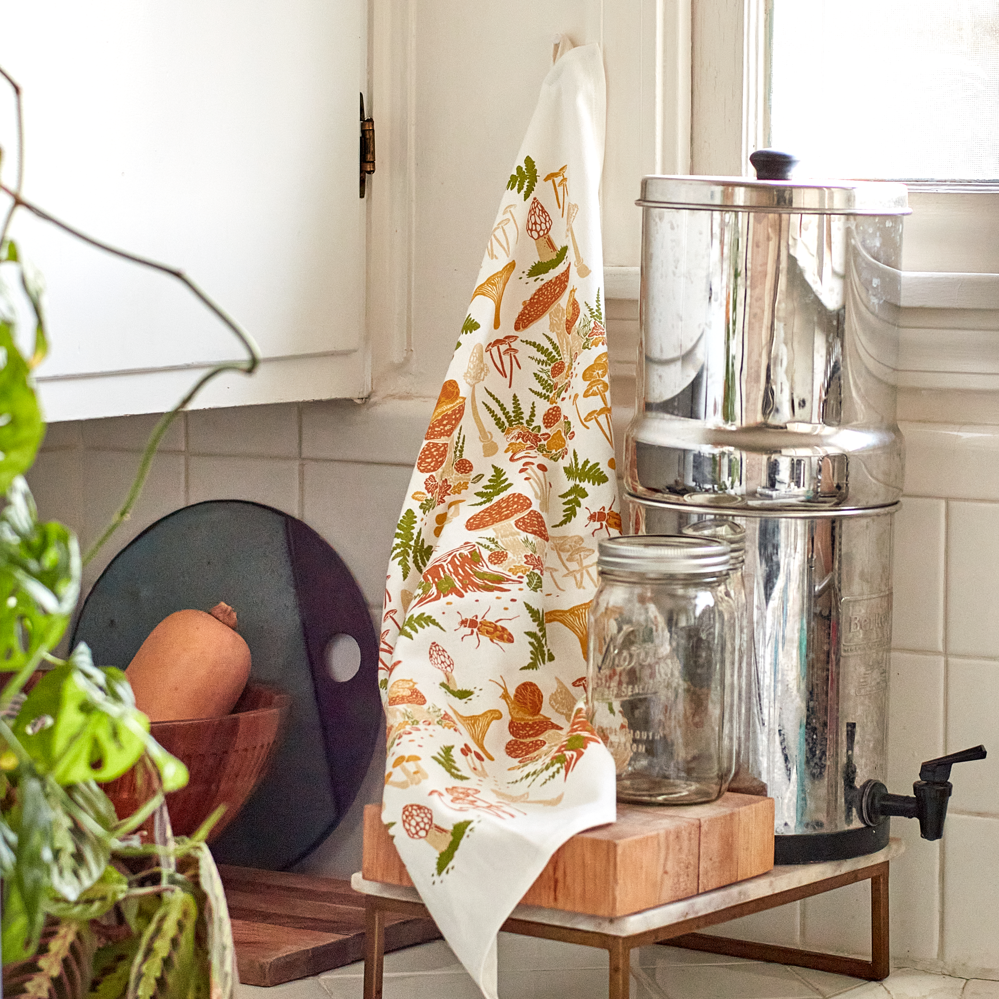 Mustard Beetle - Wholesale Tea Towel - Tea Towel: Mushrooms2