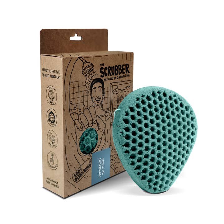 Natural Exfoliating Body Sponge I Peppermint for wholesale by Casamera