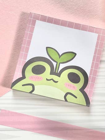 Sød, Kawaii, Yndig Frog Memo Pad | Froggy Pocket Notepad for engroshandel hos Kimi Creative