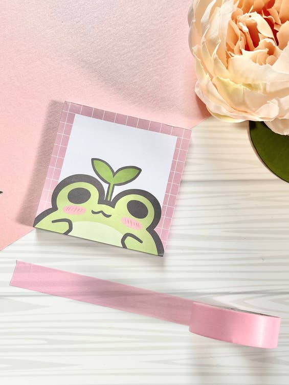 Sød, Kawaii, Yndig Frog Memo Pad | Froggy Pocket Notepad for engroshandel hos Kimi Creative